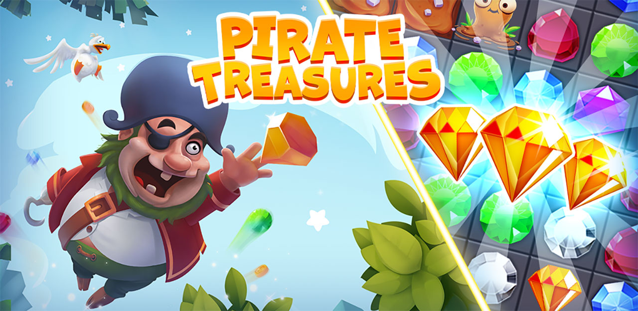 Pirate Treasures - Gems Puzzle Mod Apk