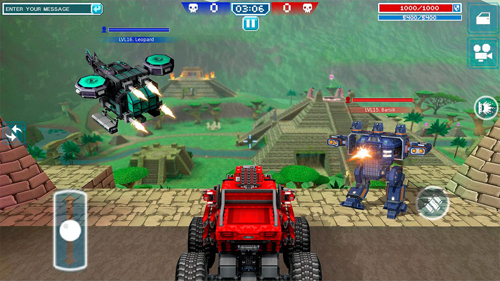 Blocky Cars Online MOD APK - Gameplay Screenshot