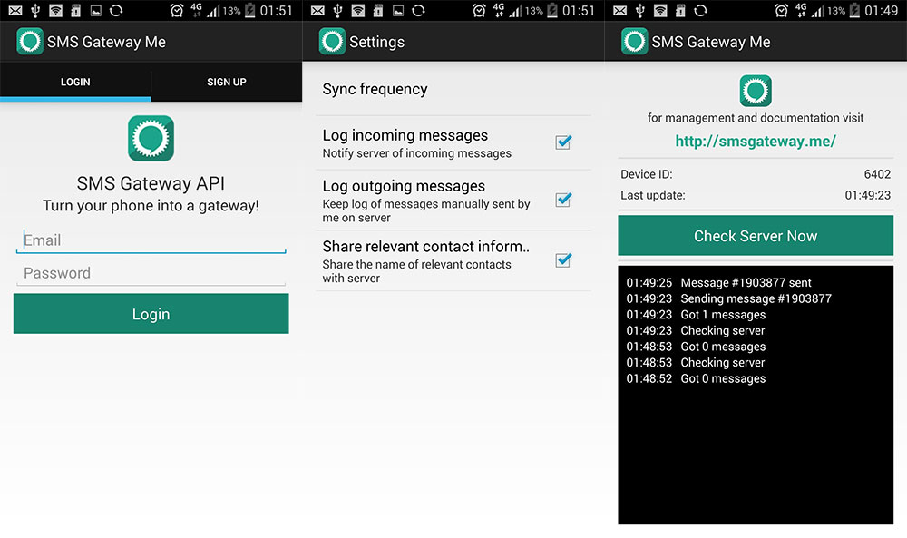 SMS Gateway API APK