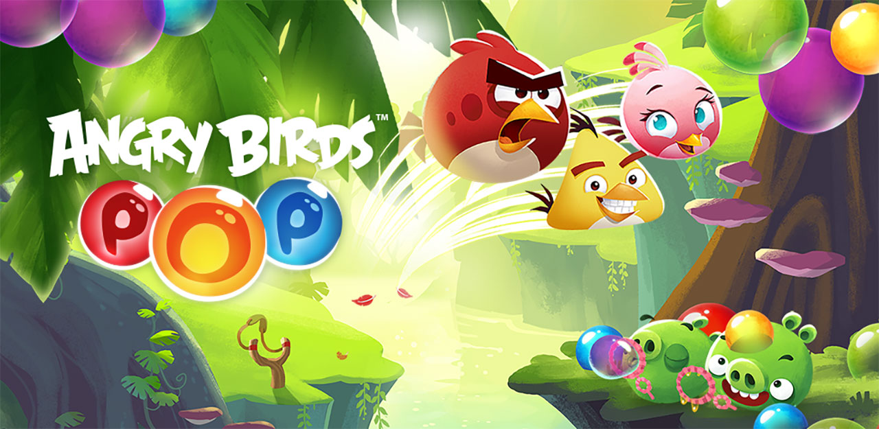Angry Birds POP Bubble Shooter Cover Wallpaper