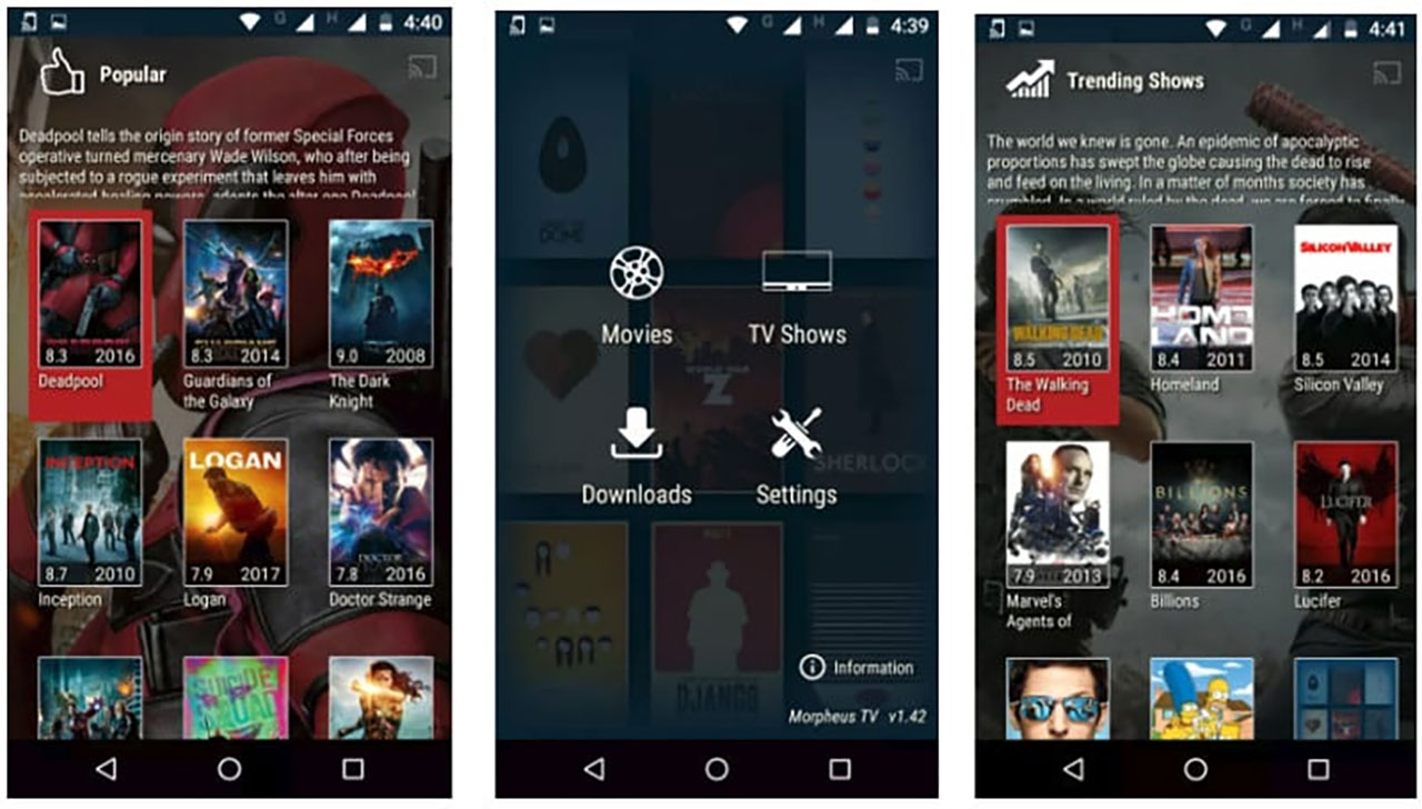 Download Morpheus TV latest version free for Android