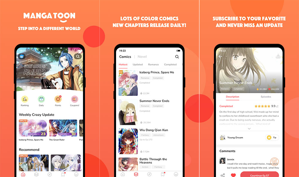 MangaToon APK - App Screenshot