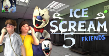 Ice Scream 5 Friends Mod Apk 1.1 (Unlimited Traps/Ammo, Dumb Enemies)