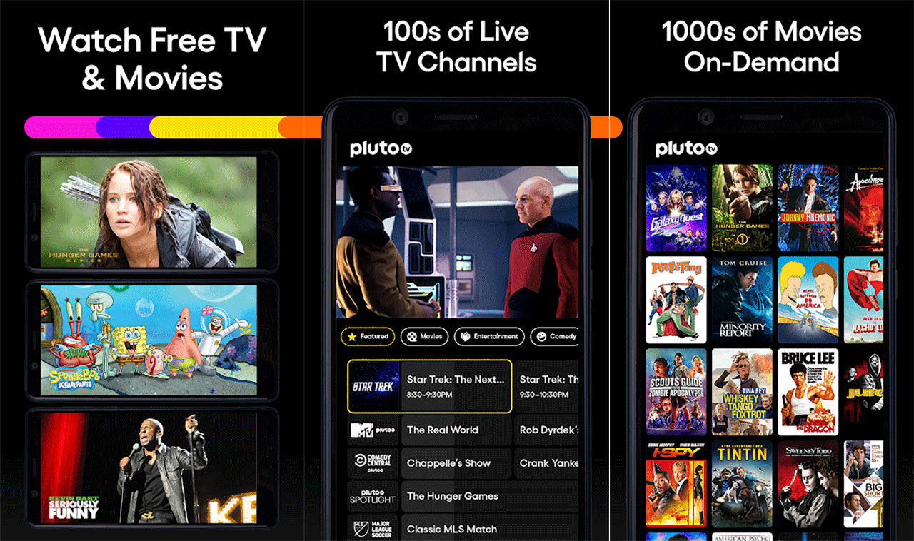 Pluto TV MOD APK - App Screenshot